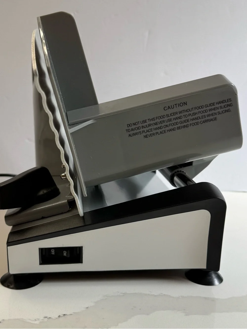 Waring Pro FS150 Electric Food Slicer Adjustable 7.5” Blade 130W Stainless Steel